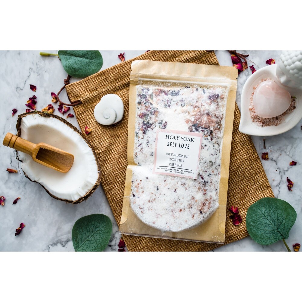Rose & Coconut Bath Salts , Relaxing Bath Salts ,Coconut Milk Bath | Rose